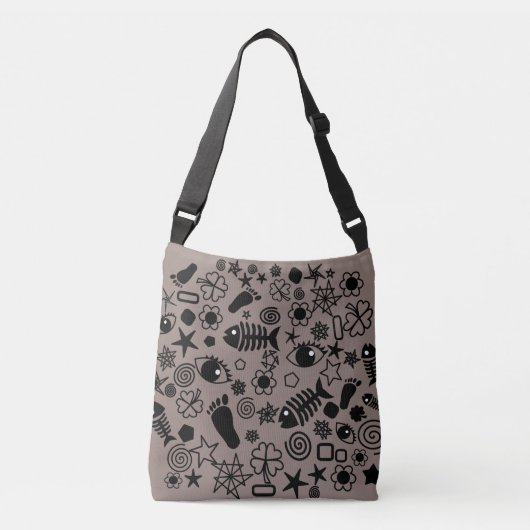 Ajustable Sac carrossable d'art motif (Devant)