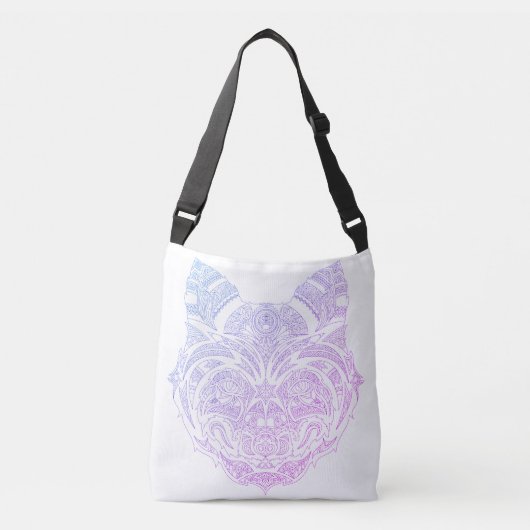 Ajustable Sac carrossable de chat Aura violet (Devant)