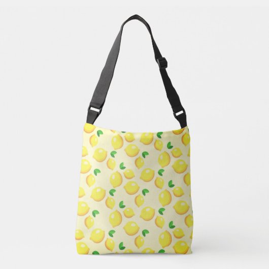 Ajustable Sac carrossable de citrons jaunes (Devant)