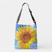 Ajustable Sac carrossable de tournesol et d'abeilles (Dos)