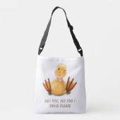 Ajustable Sac carrossable drôle avec canard Jaune Joyeux - S (Dos)