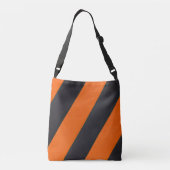 Ajustable Sac carrossable orange noir rayures (Dos)