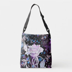 Ajustable Sac carrossable Rose blanche