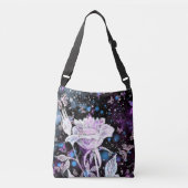 Ajustable Sac carrossable Rose blanche (Devant)