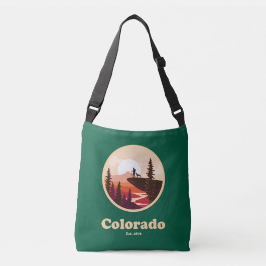 Ajustable Sac Colorado 1876 Sac à main - Vert (Devant)