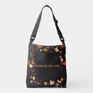 Ajustable Sac corporel personnalisé "fou pour l'automne"