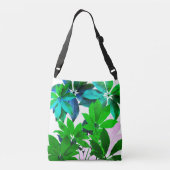 Ajustable Sac croisé Feuille vert (Dos)
