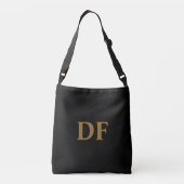 Ajustable Sac croisé monogramme or (Dos)