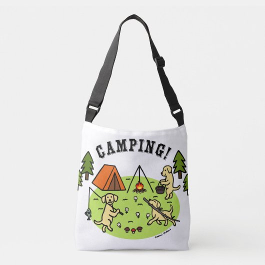 Ajustable Sac de camping Labradors Jaunes (Devant)