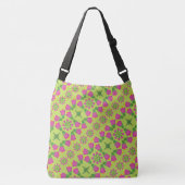 Ajustable Sac de carrossage vert à fleurs de Bell rétro Mand (Devant)