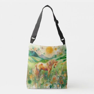 Ajustable Sac de carrosserie Abstrait Floral Horse - Art mod