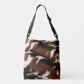 Ajustable sac de carrosserie Brown en impression de vache bl (Dos)