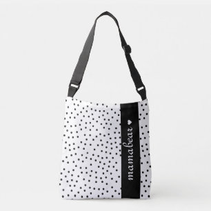 Ajustable Sac de carrosserie croisé points noirs et blancs