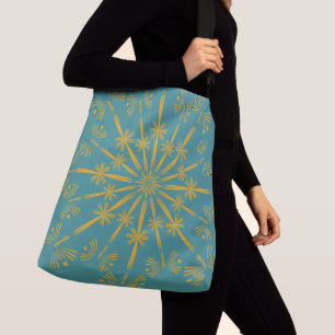 Ajustable Sac de carrosserie Turquoise Mandala Retro (2 tail