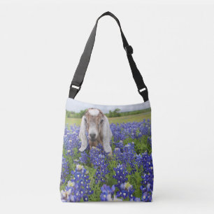Ajustable Sac de Crossbody de Bluebonnet de chèvre de béb