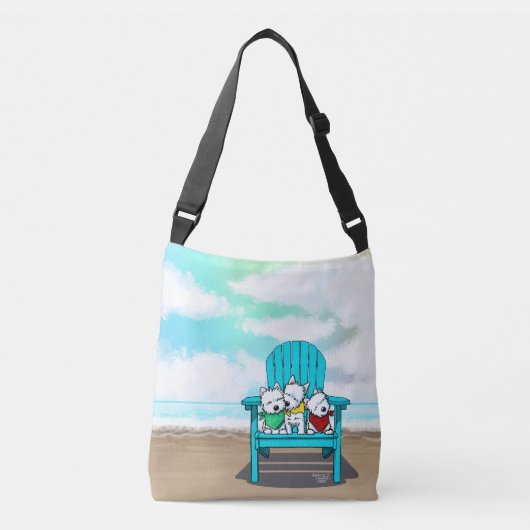 Ajustable Sac de plage KiniArt Westies (Devant)