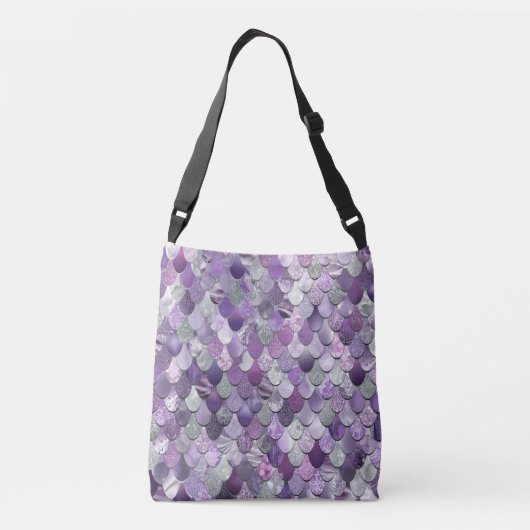 Ajustable Sac de sirène, sac de Crossbody, pourpre (Dos)