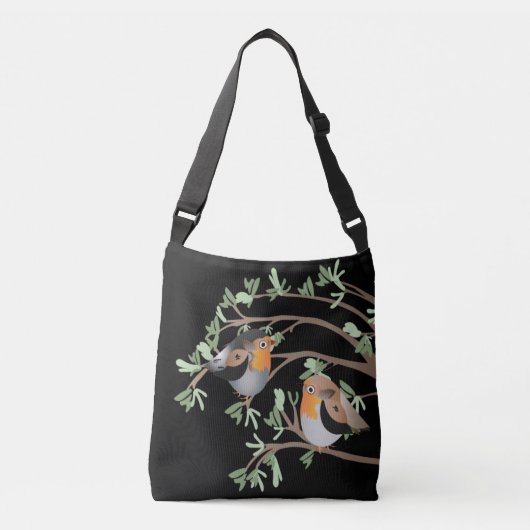 Ajustable sac d'épaule avec un robin (Devant)