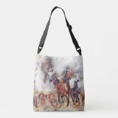 Ajustable sac élégant à l'image de chevaux (Dos)