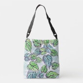 Ajustable Sac fourre-tout à bandoulière vert (Dos)