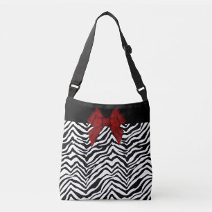 Ajustable Sac fourre-tout à coutume d'impression de zèbre