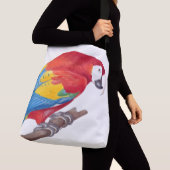 Ajustable Sac fourre-tout à deux d'ara de perroquet (De près)