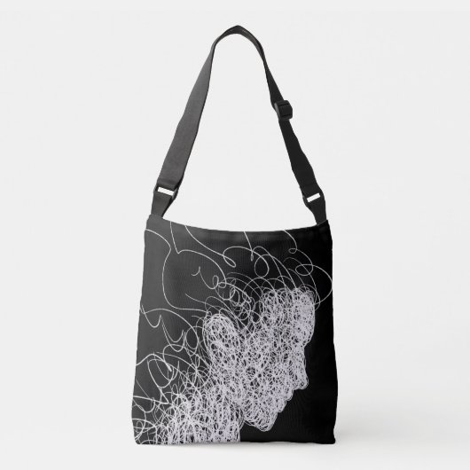 Ajustable Sac fourre-tout Artwork Lignes (Devant)