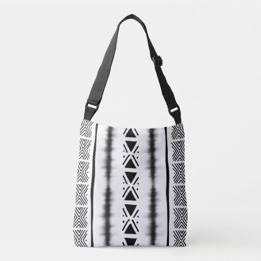 Ajustable Sac fourre-tout blanc design africain (Devant)