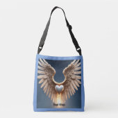 Ajustable Sac fourre-tout Bleu Angel Wings (Dos)