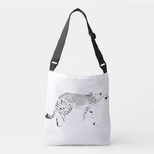 Ajustable Sac fourre-tout Cheetah et Leopard (Devant)