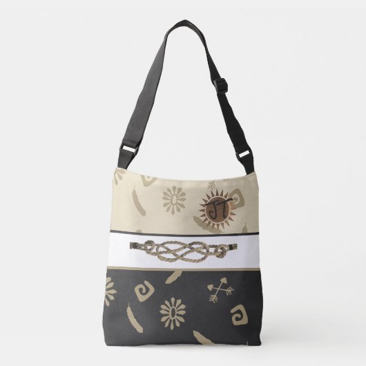 Ajustable Sac fourre-tout contemporain africain (Devant)