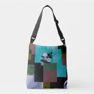 Ajustable Sac fourre-tout d'art floral géométrique calme