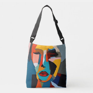 Ajustable Sac fourre-tout d'art Portrait Abstrait coloré