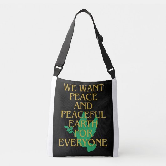Ajustable Sac fourre - tout de la paix (Devant)