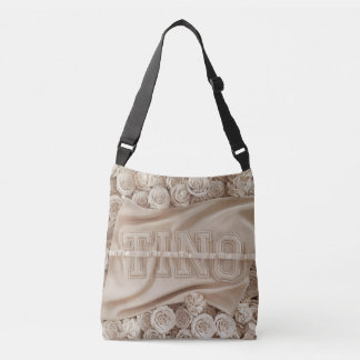 Ajustable SAC FOURRE-TOUT de Rose brodé TINO