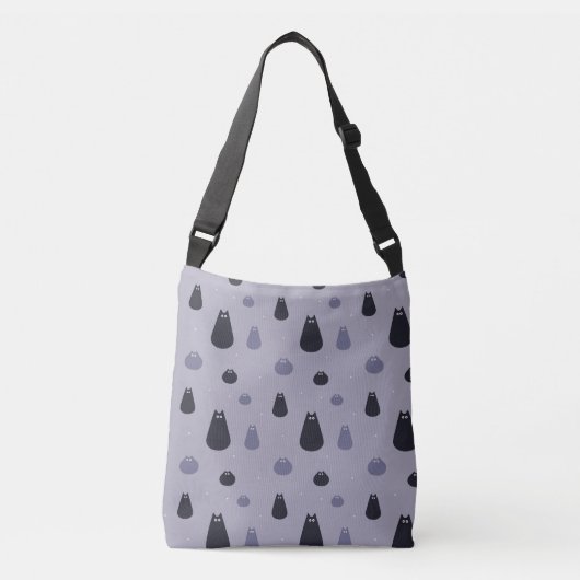Ajustable Sac fourre-tout drôles de chats. (Devant)