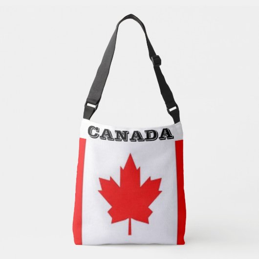 Ajustable Sac fourre-tout du drapeau canadien (Devant)