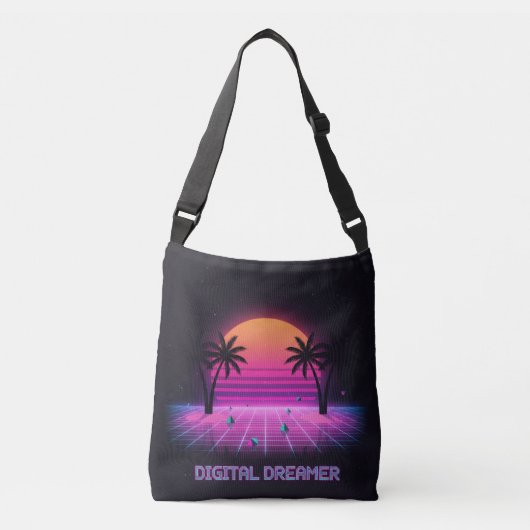 Ajustable Sac fourre-tout éco-responsable Digital Dreamer | (Devant)