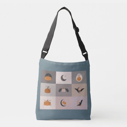 Ajustable Sac fourre-tout Éffrayant Chic Halloween. (Devant)