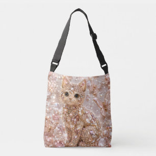 Ajustable Sac fourre-tout esthétique à chat mignon cristal é