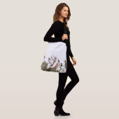 Ajustable Sac fourre-tout floral à nids de faune d'oiseaux (Sur le modèle)