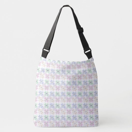 Ajustable Sac fourre-tout géant Happy Quilt (Devant)
