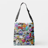 Ajustable Sac fourre-tout - Graffiti (Dos)
