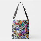 Ajustable Sac fourre-tout - Graffiti (Devant)