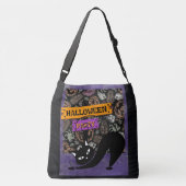 Ajustable Sac fourre-tout Halloween et chat noir (Dos)
