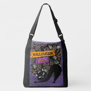 Ajustable Sac fourre-tout Halloween et chat noir