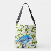 Ajustable Sac fourre-tout : Le paradis des oiseaux bleus (Devant)