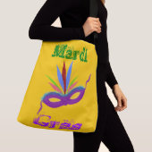 Ajustable Sac fourre-tout Mardi Gras de Masque Violet (De près)