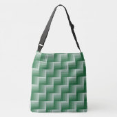 Ajustable Sac fourre-tout - Maze d'illusion optique verte (Dos)