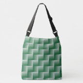 Ajustable Sac fourre-tout - Maze d'illusion optique verte (Devant)